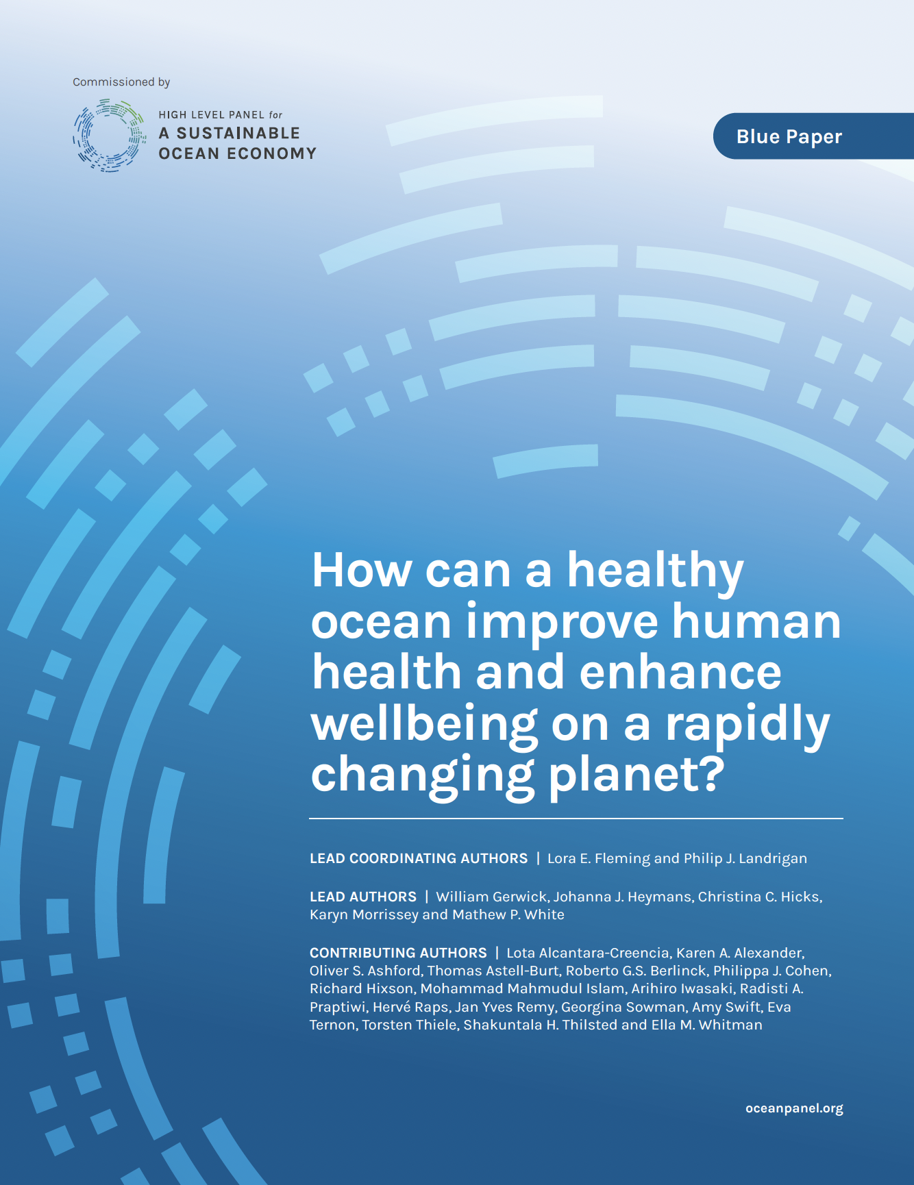 How can a healthy ocean improve human health and enhance wellbeing on a rapidly changing planet?