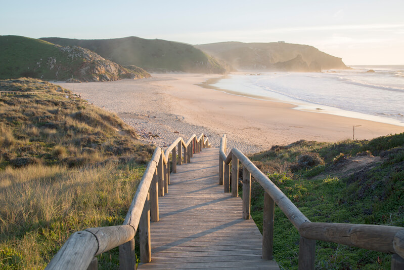 Path by the beach